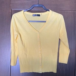 Yellow cardigan, NWOT